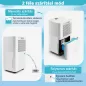  HOMEFORT HPMS12W Páramentesítő, 12 L/nap, Digitális kijelző, Gyerekzár, Időzítő, 2 L tartály, Telítettségjelző, Zajszint: 38 dB, Kivezethető cseppvíz