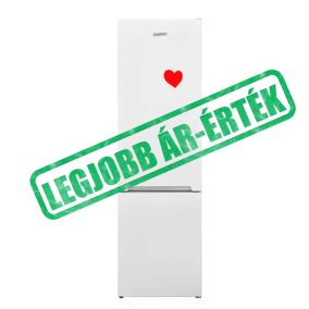   HOMEFORT HHSA2288W Alulfagyasztós hűtőszekrény E Energiaosztály, Hűtő: 204L, Fagyasztó: 84 L, Nofrost nélkül, Zajszint: 40 dB, Szél: 54 cm, Mag: 180 cm, Mély: 59.5 cm, Digitális kijelző nélkül