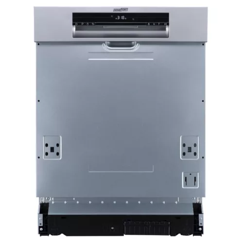 HOMEFORT HMGF0661DS Beépíthető mosogatógép, bútorlap nélkül, 14 teríték, 10.5 L fogyasztás, 7 program,  47 dB zajszint, D energiaosztály, Felső evőeszköztartó, 60 cm,  Digit. kijelző,