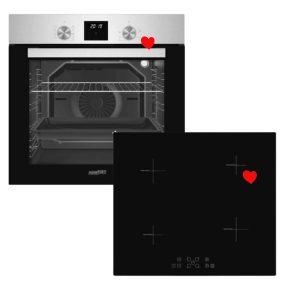 HOMEFORT HSB64DGX Beépíthető Sütő + HOMEFORT HFBI64T0B Beépíthető Indukciós főzőlap   HOMEFORT HSB64DGX Beépíthető Sütő + HOMEFORT HFBI64T0B Beépíthető Indukciós főzőlap