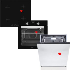 HOMEFORT HSB64DGB Beépíthető Sütő + HOMEFORT HFBI64T0B Beépíthető Indukciós főzőlap + HOMEFORT HMGB0661B Beépíthető mosogatógép   HOMEFORT HSB64DGB Beépíthető Sütő + HOMEFORT HFBI64T0B Beépíthető Indukciós főzőlap + HOMEFORT HMGB0661B Beépíthető mosogatógép