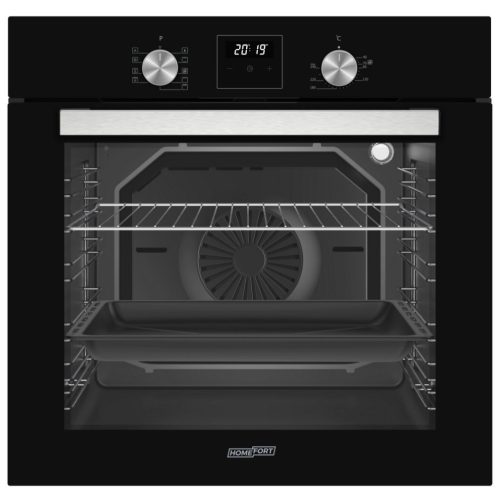 HOMEFORT HSB64DGB Beépíthető Sütő + HOMEFORT HFBI64T0B Beépíthető Indukciós főzőlap + HOMEFORT HMGB0661B Beépíthető mosogatógép