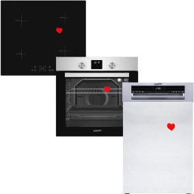 HOMEFORT HSB64DGX Beépíthető Sütő + HOMEFORT HFBI64T0B Beépíthető Indukciós főzőlap + HOMEFORT HMGF0421DS Beépíthető mosogatógép   HOMEFORT HSB64DGX Beépíthető Sütő + HOMEFORT HFBI64T0B Beépíthető Indukciós főzőlap + HOMEFORT HMGF0421DS Beépíthető mosogatógép