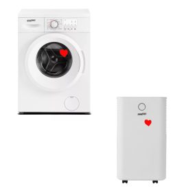 HOMEFORT HME16100UW Elöltöltős mosógép + HOMEFORT HPMS12W Páramentesítő   HOMEFORT HME16100UW Elöltöltős mosógép + HOMEFORT HPMS12W Páramentesítő