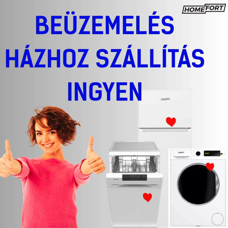 Beüzemelt háztartási gép ingyenes szállítással – miért éri meg a HOMEFORT-ot választani?