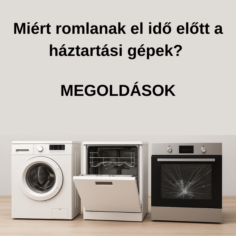 Miért megy tönkre idő előtt a háztartási gépek többsége? – És hogyan előzheti meg?