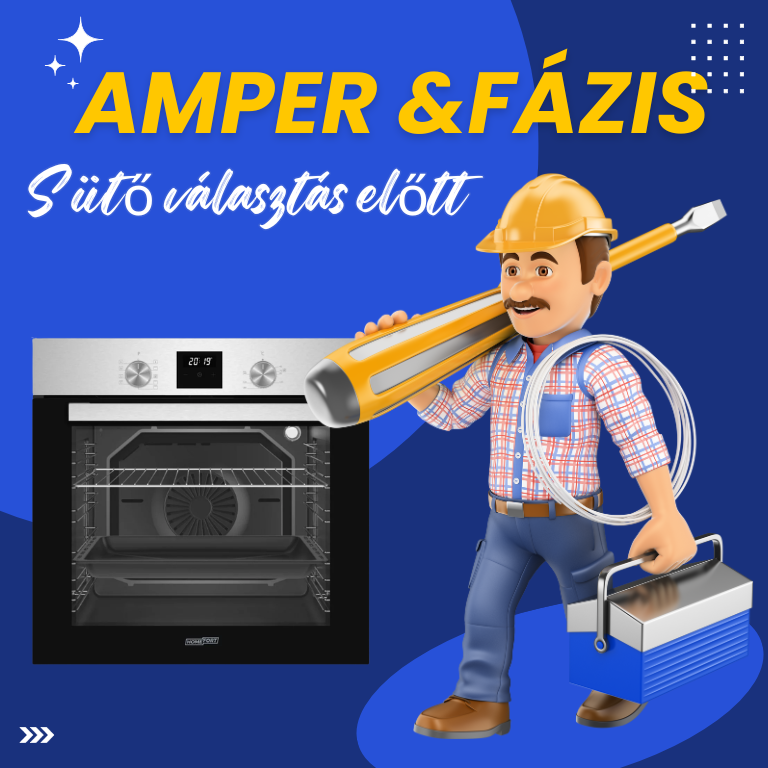 A sütőválasztás egyik legfontosabb adata: az amper és a fázis