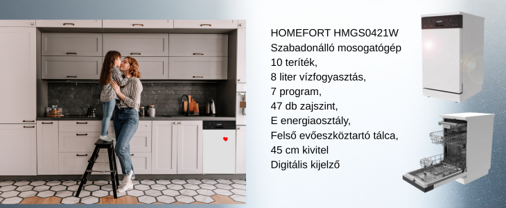 HOMEFORT HMGS0421W mosogatógép